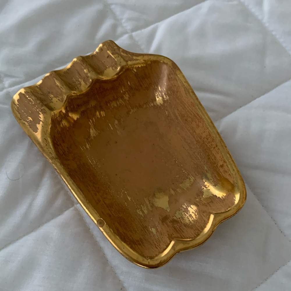 Pink and Gold Mid-Century Stangl Ashtray